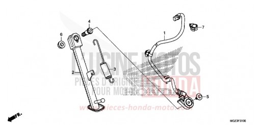 BEQUILLE CBR500RAD de 2013